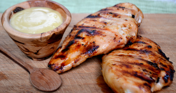 Honey Mustard Chicken Grilled on Pellet Grill