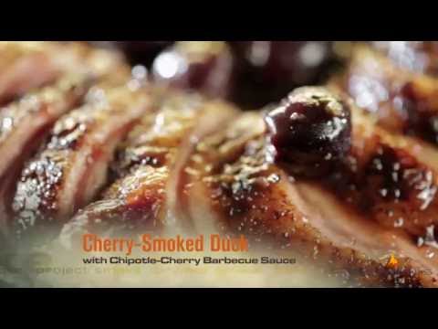 Cherry Smoked Duck Made On Memphis Grill