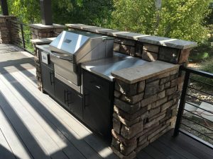 Outdoor kitchen Grill With Memphis Wood Fire Grills