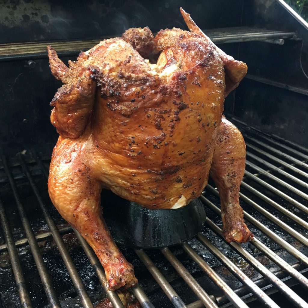 Beer can outlet chicken propane grill