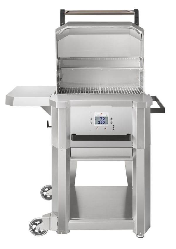 Open view of the Memphis Elevate Freestanding pellet grill