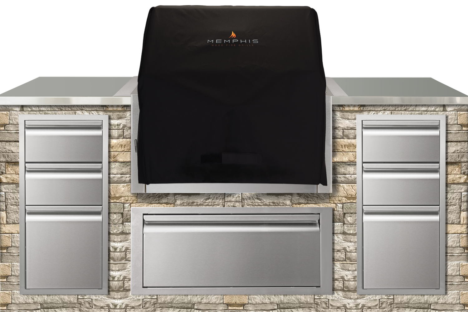New Memphis Elevate Built in Grill Cover Memphis Wood Fire Grills