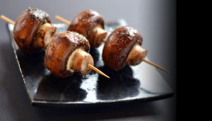 Basted Mushroom on Memphis Grill