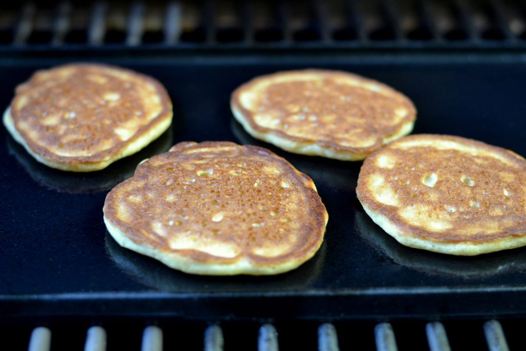 Making Pancakes With a Wood Fire Grill