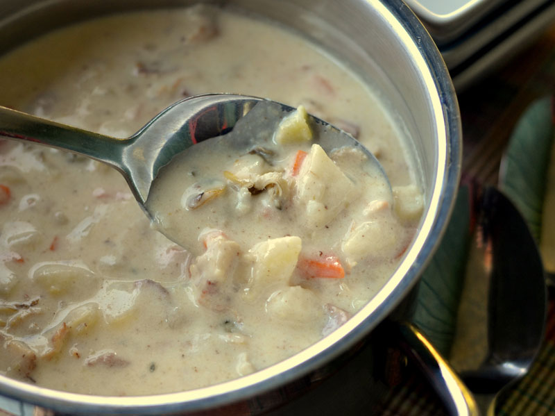 chowder-1 Smoking Clam Chowder With A Pellet Grill